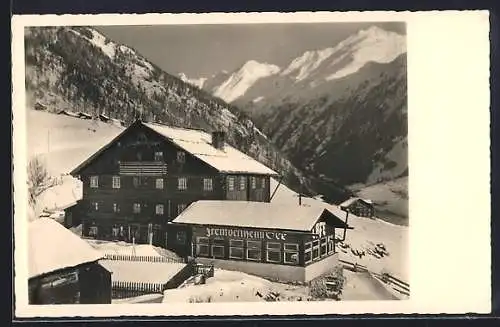 AK Sölden /Ötztal, Pension See im Schnee