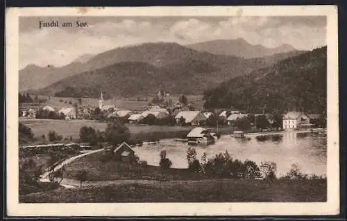 AK Fuschl am See, Ortsansicht mit Uferpartie