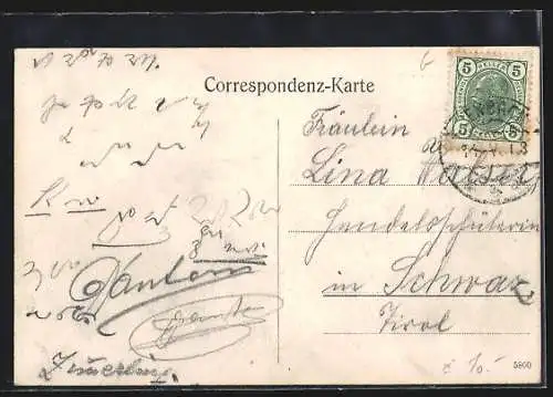 AK Rotholz b. Jenbach, Ortsansicht aus der Vogelschau