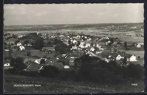 AK Jennersdorf /Bgld., Ortsansicht mit Umgebung