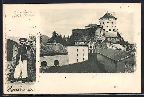 AK Kufstein, Blick auf die Festung, Rooza Sandor