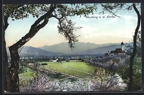 AK Wartberg a. d. Krems, Ortsansicht im Frühling