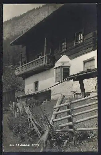AK St. Jodok, Blick auf ein Gehöft