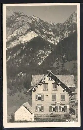 AK Brand, Pension mit Berglandschaft