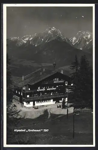 AK Schwaz i. Tirol, Gasthaus Alpenhof Grafenast im Sommer