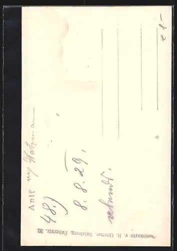 AK Anif, Blick vom Ortrand zur Kirche