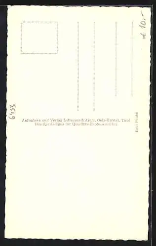 AK Oetz /Oetztal, Dorfstrasse, Häuser gegen das Gebirge