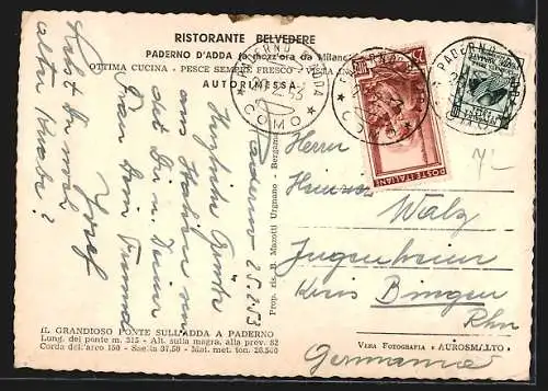 AK Paderno d`Adda, Ristorante Belvedere