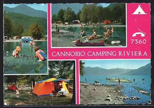 AK Cannobio /Lago Maggiore, Camping Riviera
