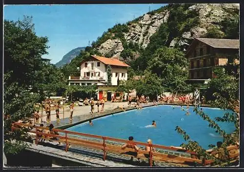 AK Auer bei Bozen, Gasthof Wasserfall, Bes. Fam. Hafner