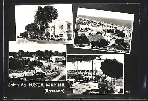 AK Punta Marina /Ravenna, Viala principale, Centro, Soiaggia, Veduta parriale della Spiaggia