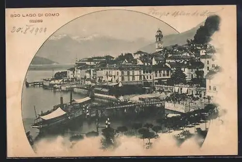 AK Bellagio /Lago di Como, Ortsansicht mit Wasserpartie