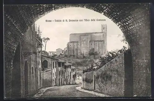 AK Siena, Veduta di S. Domenico con l`Arco della Costaccia