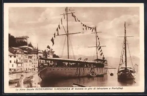 AK Portofino, La Nove Scuola Redezione Garaventa du Genova in gita