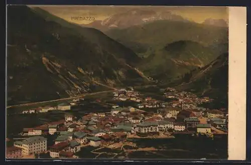 AK Predazzo, Ortsansicht im Tal