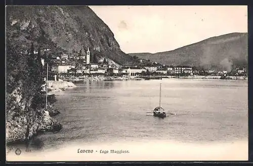 AK Laveno, Lago Maggiore, Totalansicht