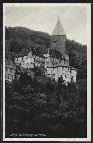AK Zwingenberg am Neckar, Blick auf das Schloss