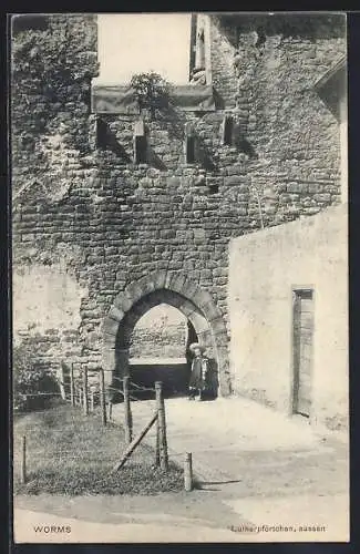 AK Worms, Lutherpförtchen von aussen