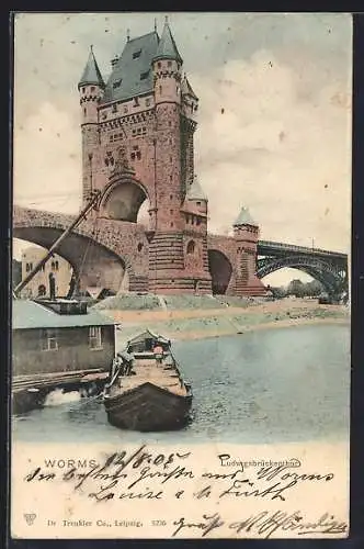 AK Worms, Partie am Ludwigsbrückentor