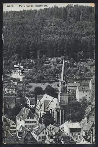 AK Calw, Partie bei der Stadtkirche