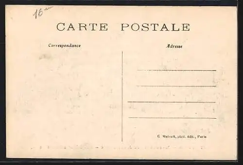 AK Paris, Inondations de Janvier 1910, Rue Félicien David