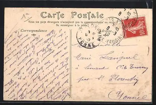AK Paris, Pont des Saints-Pères inondé près du quai du Louvre, crue 1910