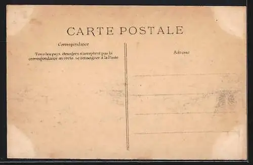 AK Paris, Place Saint-André-des-Arts inondée lors de la crue de 1910