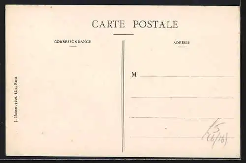 AK Paris, Marins de Dunkerque sur canots plats lors de la crue de la Seine (janvier 1910)
