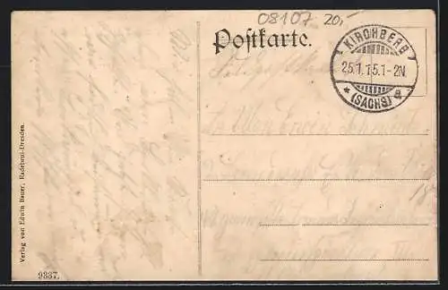 AK Wolfersgrün / Sachsen, Gasthof von Paul Wappler und Teilansicht
