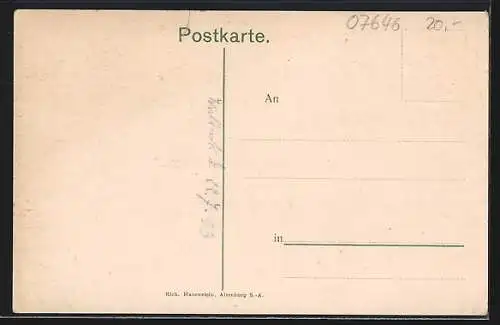 AK Waldeck / Thür., Gasthof zum alten Schloss, Oberförsterei