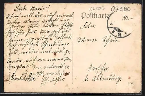 AK Ronneburg /S.-A., Landwirtschaftliche Haushaltschule, Innenansichten Schlafzimmer und Küche