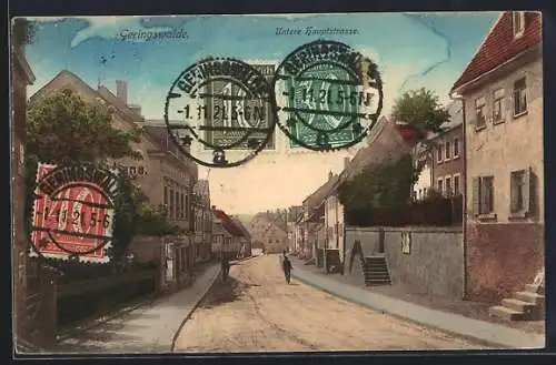 AK Geringswalde, Untere Hauptstrasse, Strassenpartie