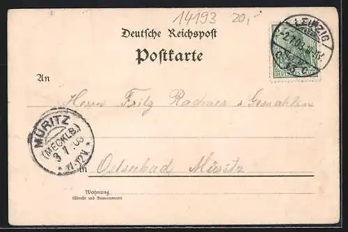 Lithographie Berlin-Grunewald, Restaurant Paulsborn, Inh. Wilh. Wichmann, Grunewaldsee
