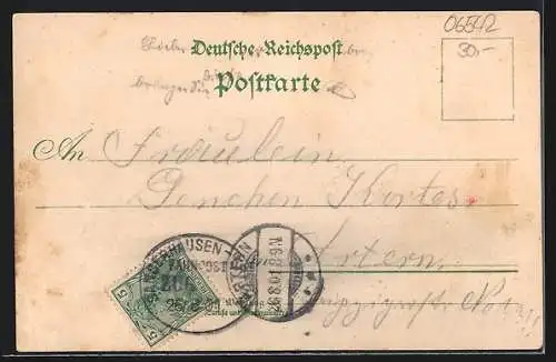 Lithographie Pölsfeld, Brandt`s Gasthof, Kirche, Totalansicht