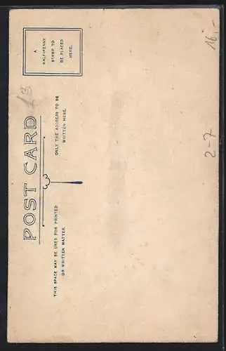 AK Briefmarkencollage in Form eines Denkmals