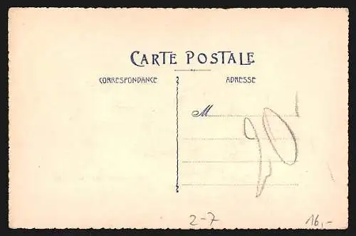 AK Briefmarkencollage in Form einer Dorfszene mit Windmühle