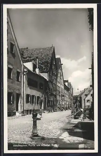 AK Kaufbeuren, Strasse am unteren Berg