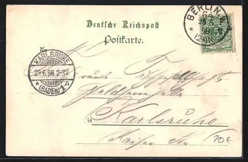 Lithographie Berlin, Restaurant Münchener Bürger-Bräu, Friedrichstrasse 59-60