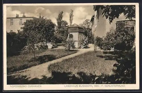 AK Cuxhaven, Hotel Landhaus Elisabeth, Bes. F. Schaltermund, Strasse Strichweg 66