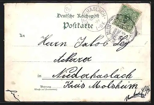 Lithographie Munster, Truppen-Übungsplatz, Barackenlager, Offizierscasino, Cantine, Offiziersbaracken