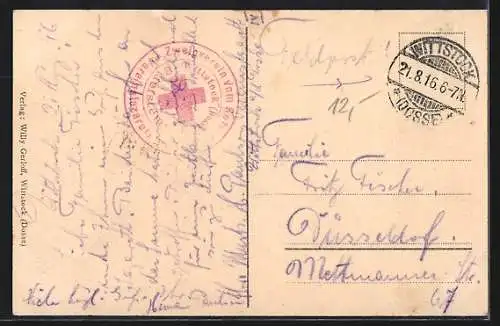 AK Wittstock /Dosse, Logengarten mit Flusspartie