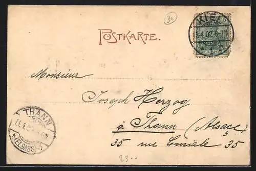 AK Holtenau, Leuchtturm, Wartehalle und Denkmal Wilh. d. Grossen