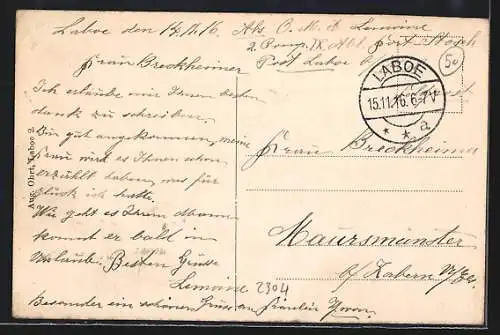 AK Laboe, Strandleben an der Badestelle