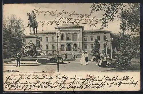 AK Kiel, Kaiser-Wilhelm-Denkam und Universität