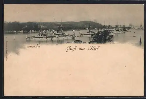 AK Kiel, Blick auf den Kriegshafen
