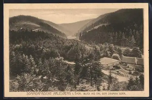AK Arlesberg i. Thür., Blick ins Tal der zahmen Gera