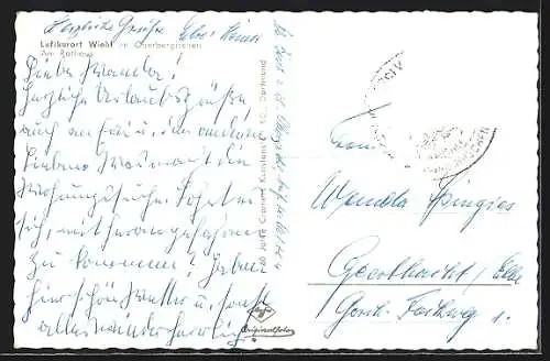 AK Wiehl im Oberbergischen, Strassenpartie am Rathaus