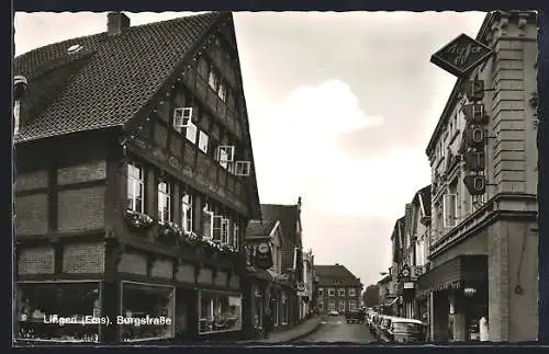 AK Lingen /Ems, Partie in der Burgstrasse