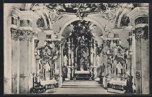 AK Haigerloch, Innenansicht der St. Anna Kirche