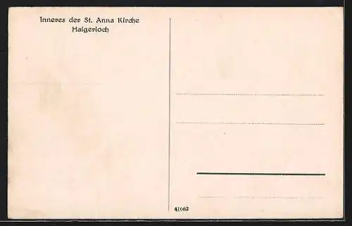 AK Haigerloch, Innenansicht der St. Anna Kirche